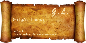 Gulyás Leona névjegykártya